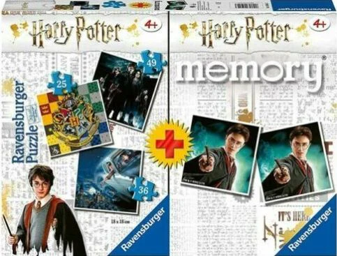 Harry Potter 3-in-1 Puzzle & Memory Game