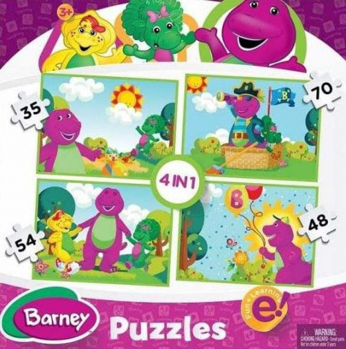 Barney 4-in-1 Multi Puzzle (35, 48, 54 & 70pc)