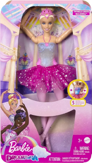 Barbie Dreamtopia Twinkle Lights Ballerina Doll, Blonde Hair