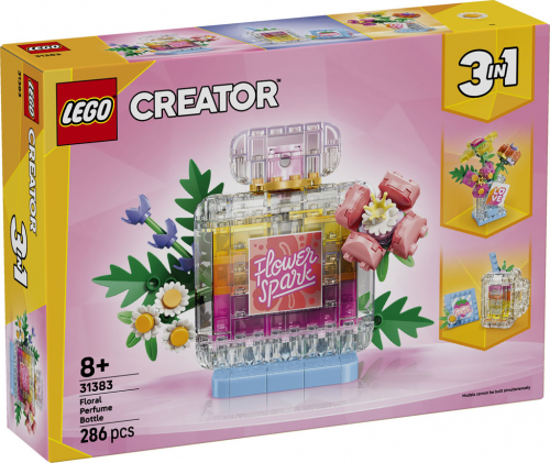 31383 - Floral Perfume Bottle (3-in-1)