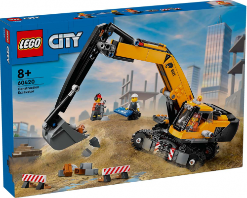 60420 - Yellow Construction Excavator